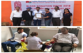 Blood Donation Drive 2018 organised by INCHAM on 8 August in Long Anh Province and on 12 August in Ho Chi Minh City